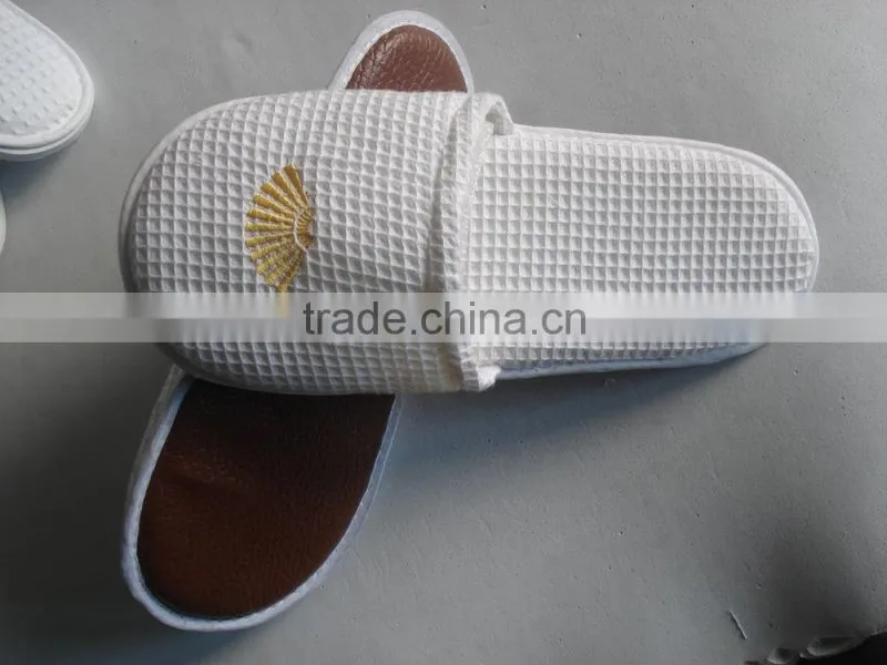 2015 classic white waffle washable closed toe hotel slipper,non-disposable,disposable