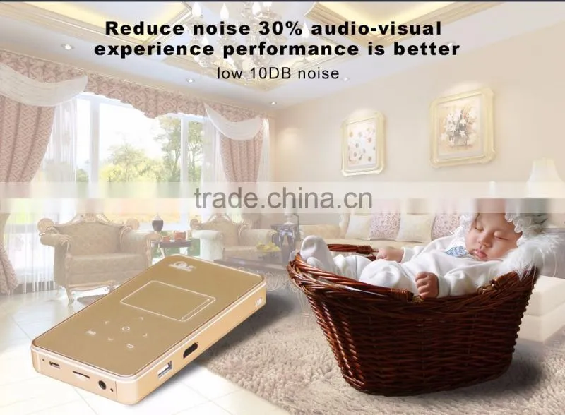 120Ansi Lumens bluetooth battery operated wifi projector