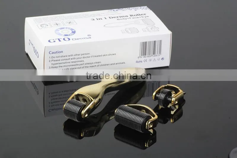 GTO brand 3 in 1 derma roller for skin care