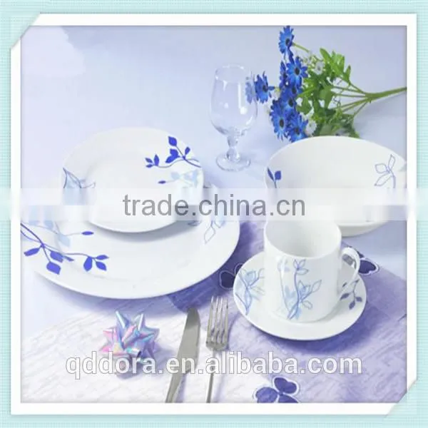 2014 best sell arcopal dinner set,english porcelain tableware Made in China