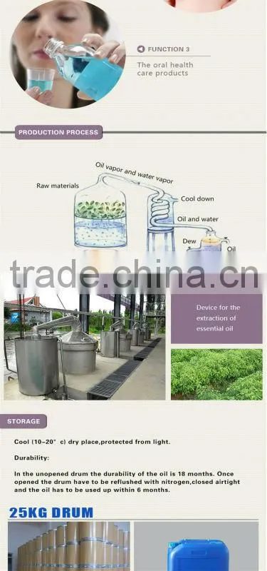 China pure natural peppermint oil with high quality from manufacturer