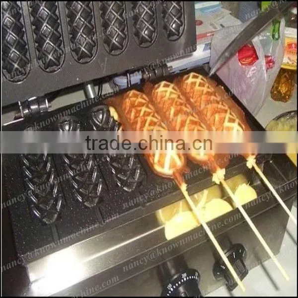 Stainless steel hot dog rolling grill machine