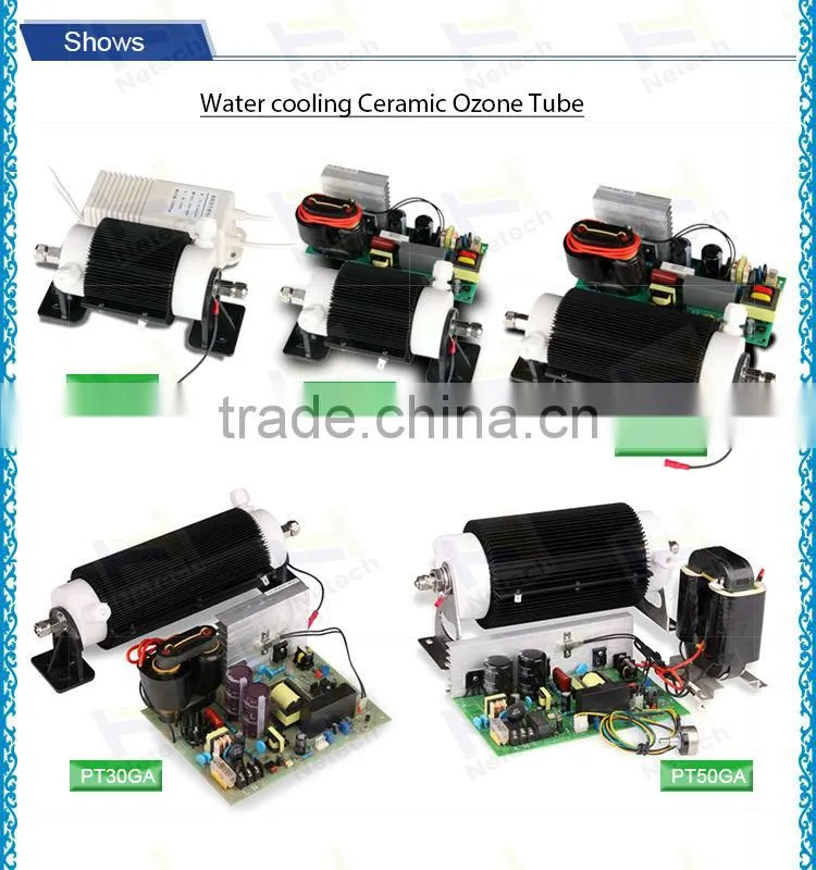 commercial ozone generator parts water cooling ceramic tube