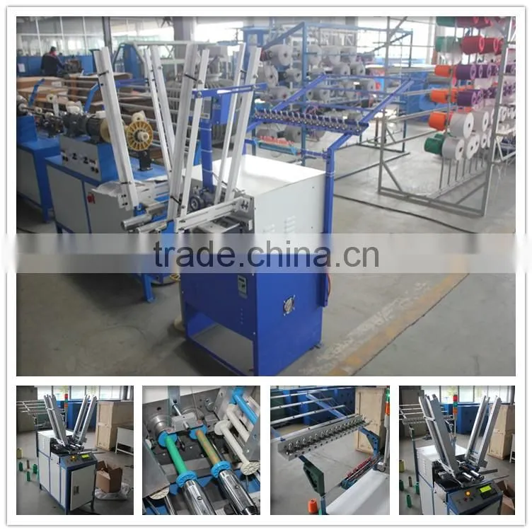 Two machine heads Automatic Bobbin Winding Machine for Rope Braiding Machines, bobbin winder