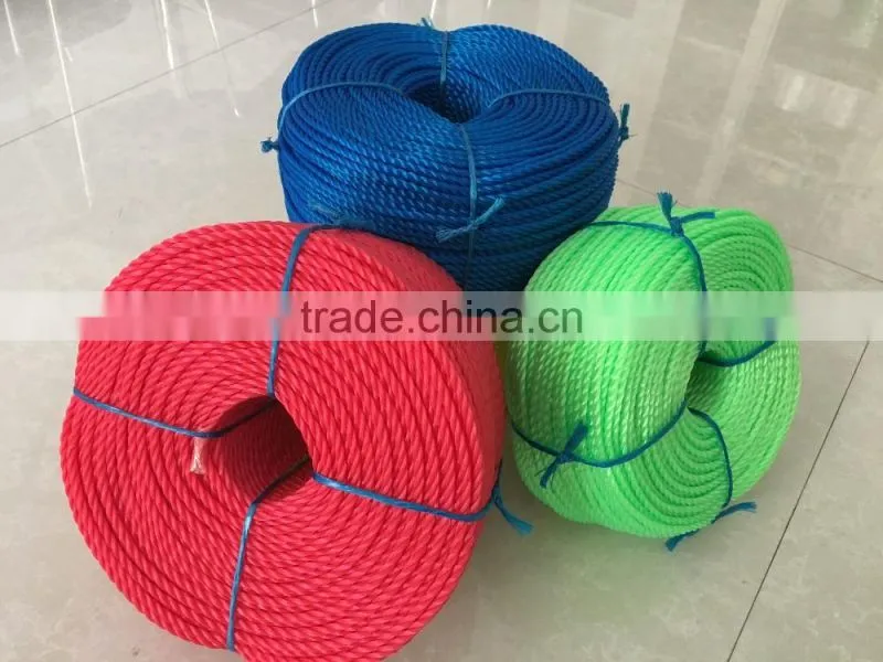 2016 best quanlity 2016 China PP danline rope,PP rope,PP color rope rolls