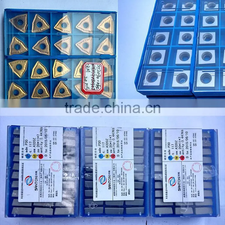 Non-equilateral shape lathe tungsten cutting tools WNMG080404 tungsten carbide turning insert