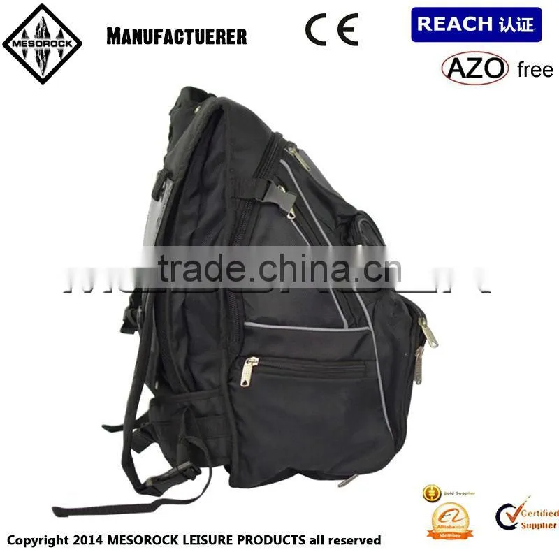 black waterproof Motorcycle Backpack, all weather motorcycle helmet backpack