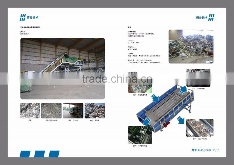 municipal waste recycling plant Urban Garbage Sorting system