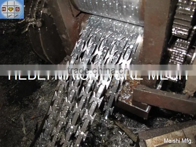 hot sale razor blade wire for fencing with ISO 9001 system