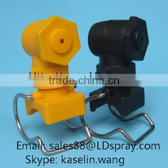 Stainless steel or pp or plastic adjustable ball clip clamp eyelet nozzle