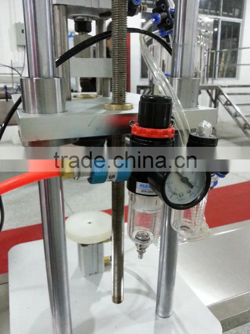 2015 JF XG-Q Pneumatic Perfume Bottle Spray Cap Crimping Machine