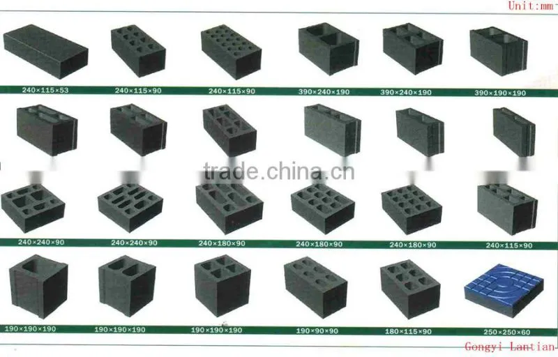 Lantian brand of hot selling fully Automatic concrete blocking making machine