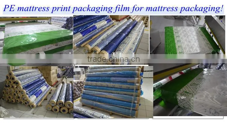 plastic print packaging film cover mattress