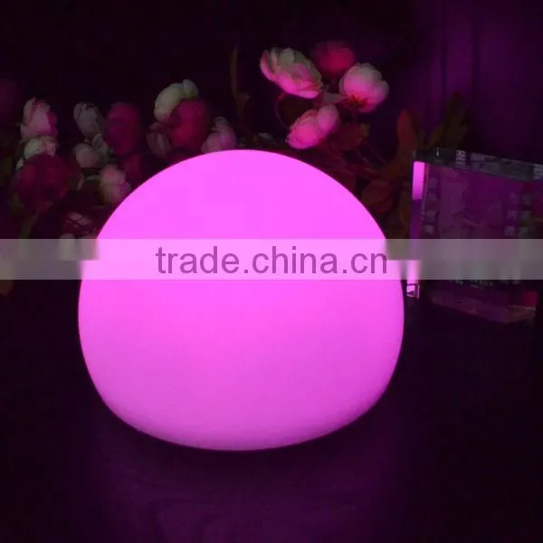 Multi color change egg shaped decorative table lamp for wedding restaurant