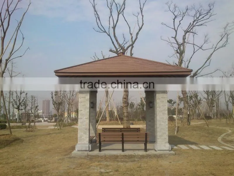 Garden decorative easy install wood pergola wpc anti-uv pergola