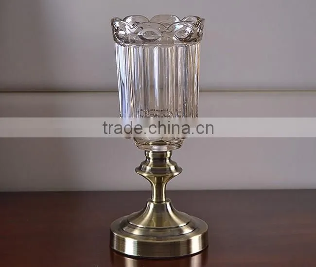 New design Christmas indoor decor clear glass vase for flowers arrangement
