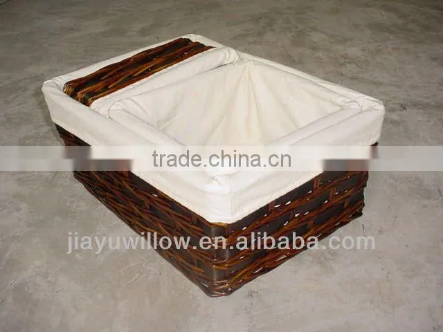 small willow wicker storage basket for decorations