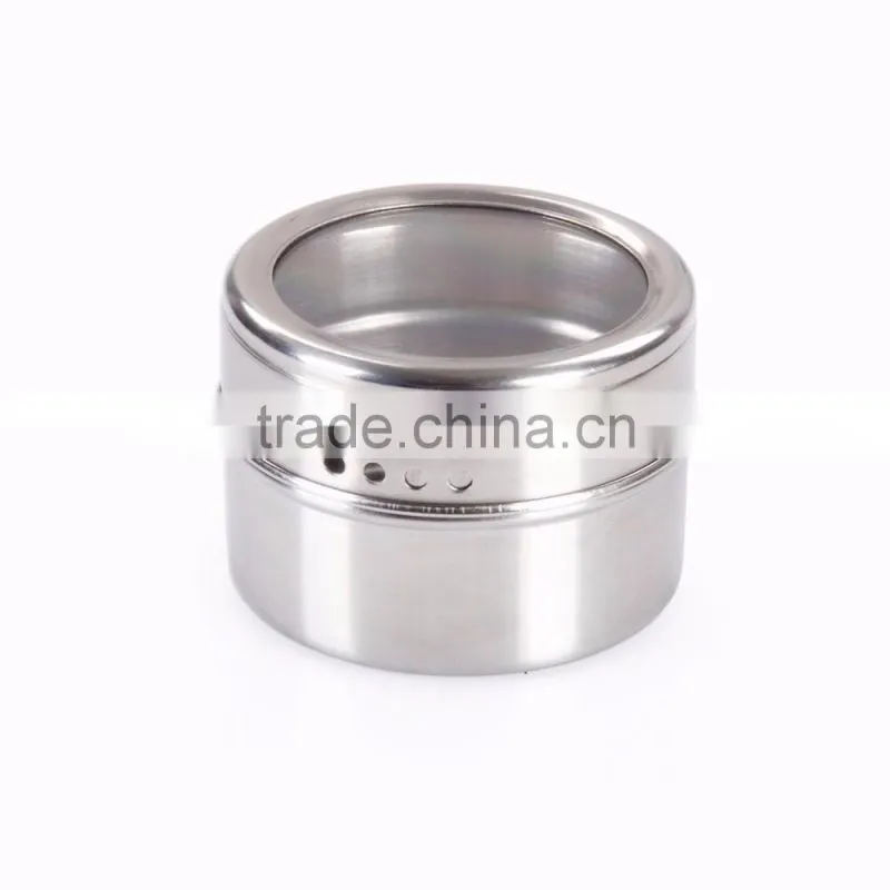 Fashion Multifunction Stainless Steel Magnetic Condiment Container