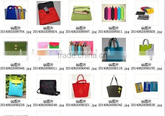 #14090502 new design eco-friendly felt shoulder bag