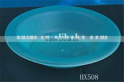 middle size frosted bowl/plastic plate