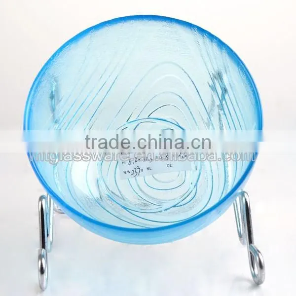 reusable colorful glass salad bowl shallow fruit bowl