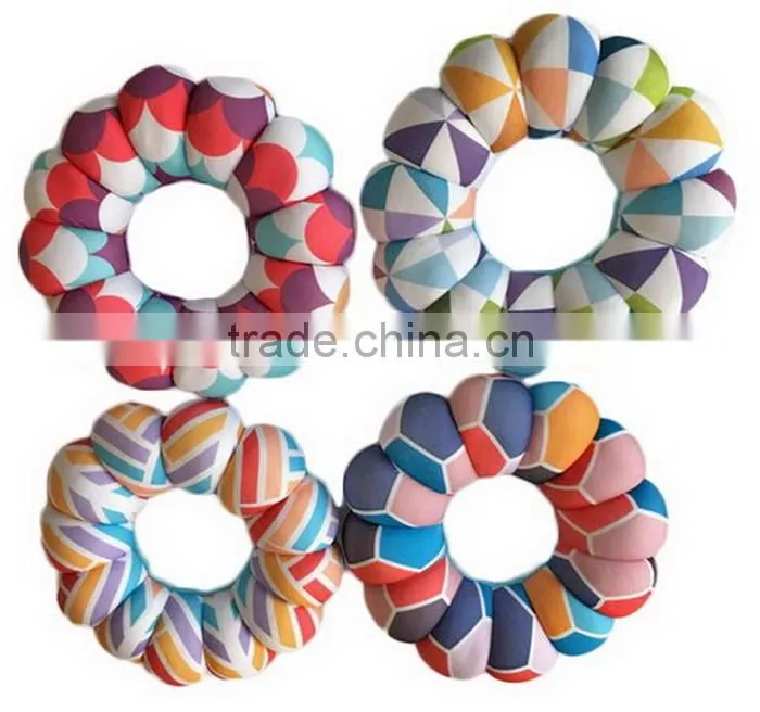 Portable Travel Pillow Neck Massage Plum Flower Pillow Versatile Comfort Cushion Bolster