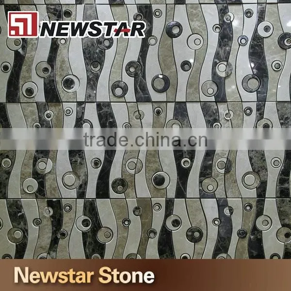 Newstar leave shape marble mosaic natural stone mosaic