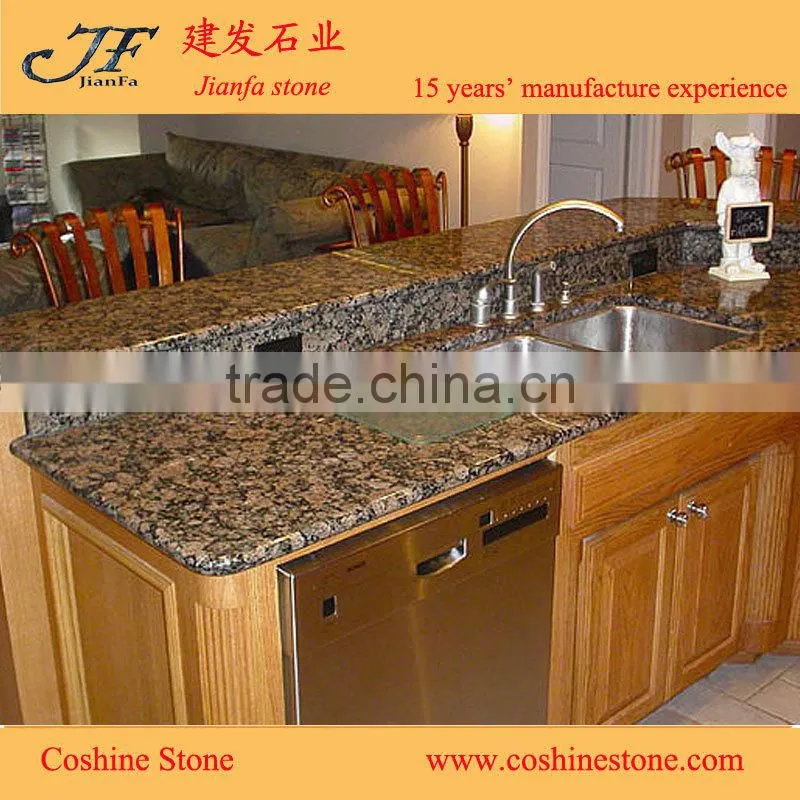 modern bathroom cabinet Baltic brown granite countertop