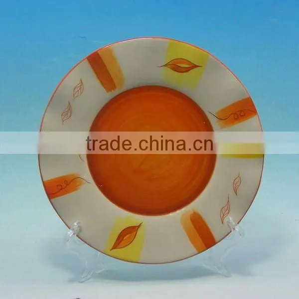Good quality hand painted ceramic plate
