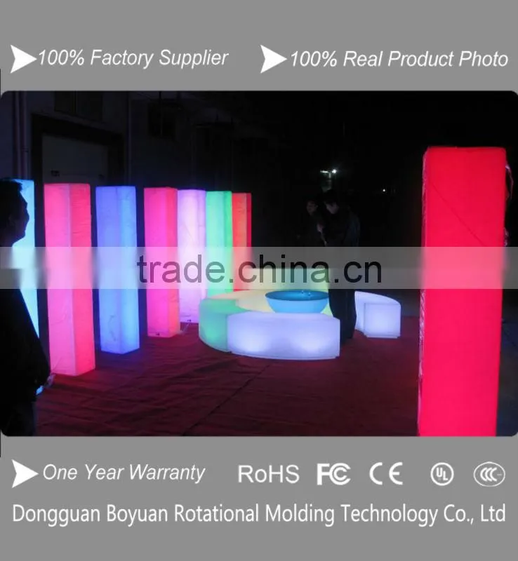 16 colors high led flashing wedding pedestal columns
