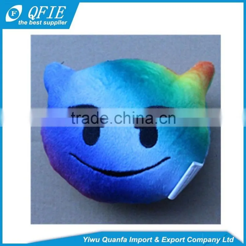 Wholesale 12.5cm 15cm colorful emoji expression stuffed soft toys