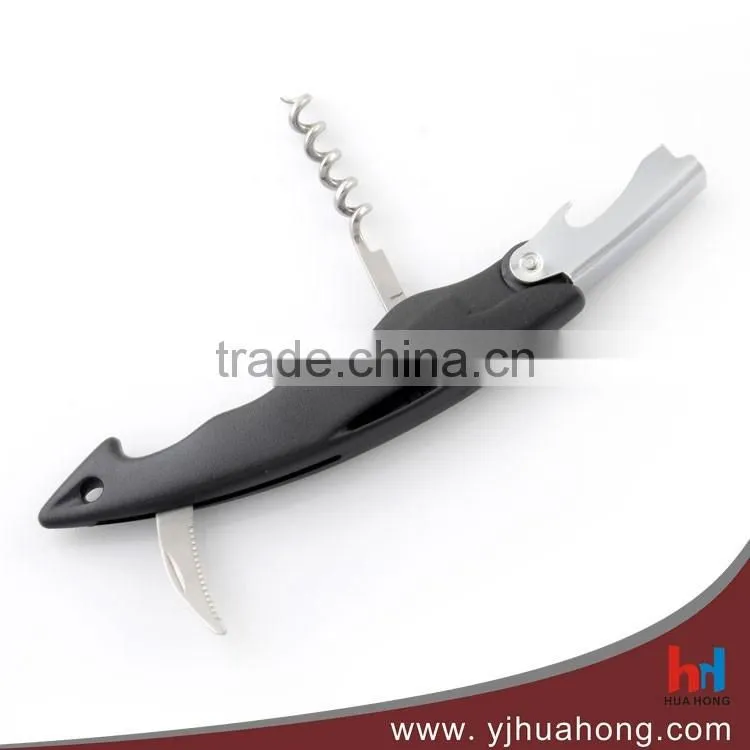 Hot selling new design metal wine opener,waiters corkscrew (HBO-49)