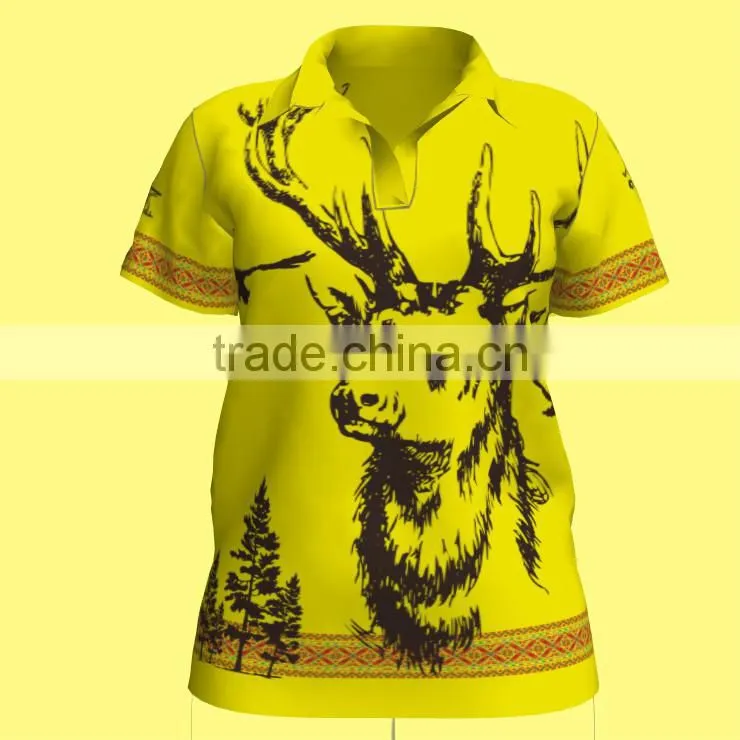 wholesale screen/heat transfer print custom design sports polo shirts MQF-003