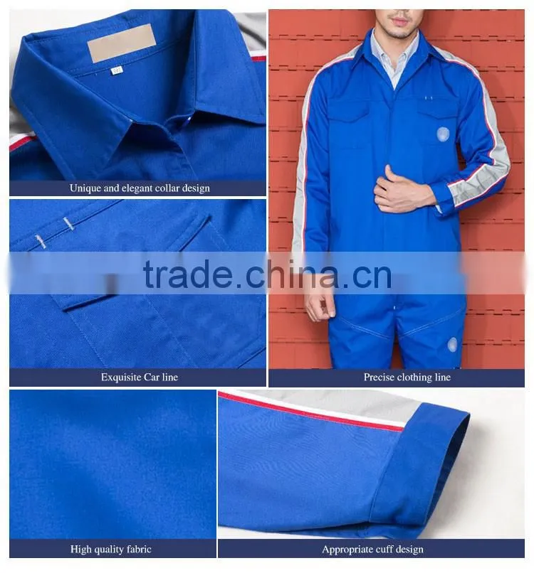 Custom High Quality Unisex Long Sleeve Royal Blue Workwear