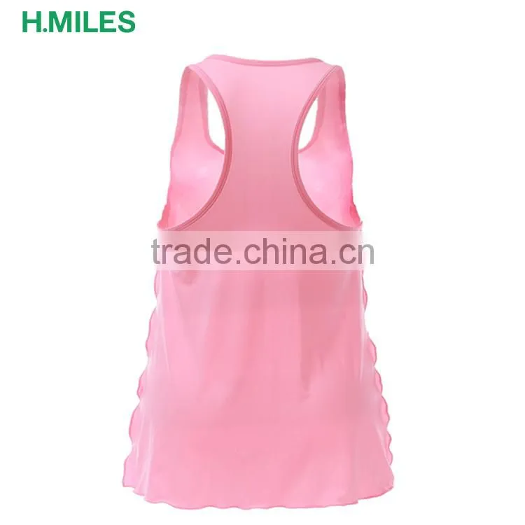 Woman's Fitness yoga sexy pink gym tank top vest women