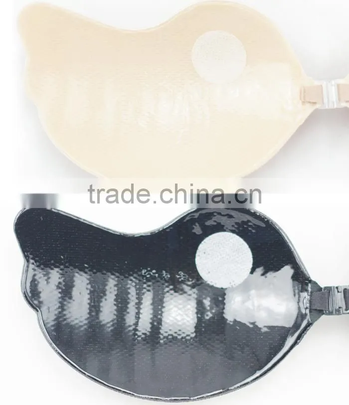 strapless self-adhesive v bra