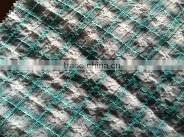 Cotton Yarn Dyed Crinkle fabric