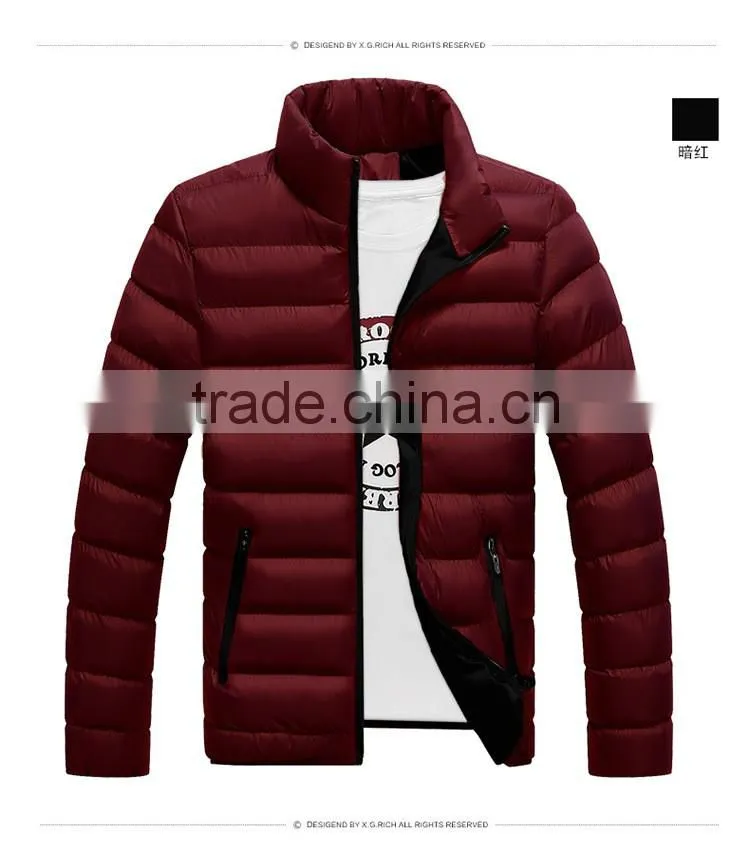 Winter Jacket Men 2016 Men Cotton Blend Coats Zipper Mens Jacket Casual Thick Outwear For Men Asia Size 4XL Clothing Male