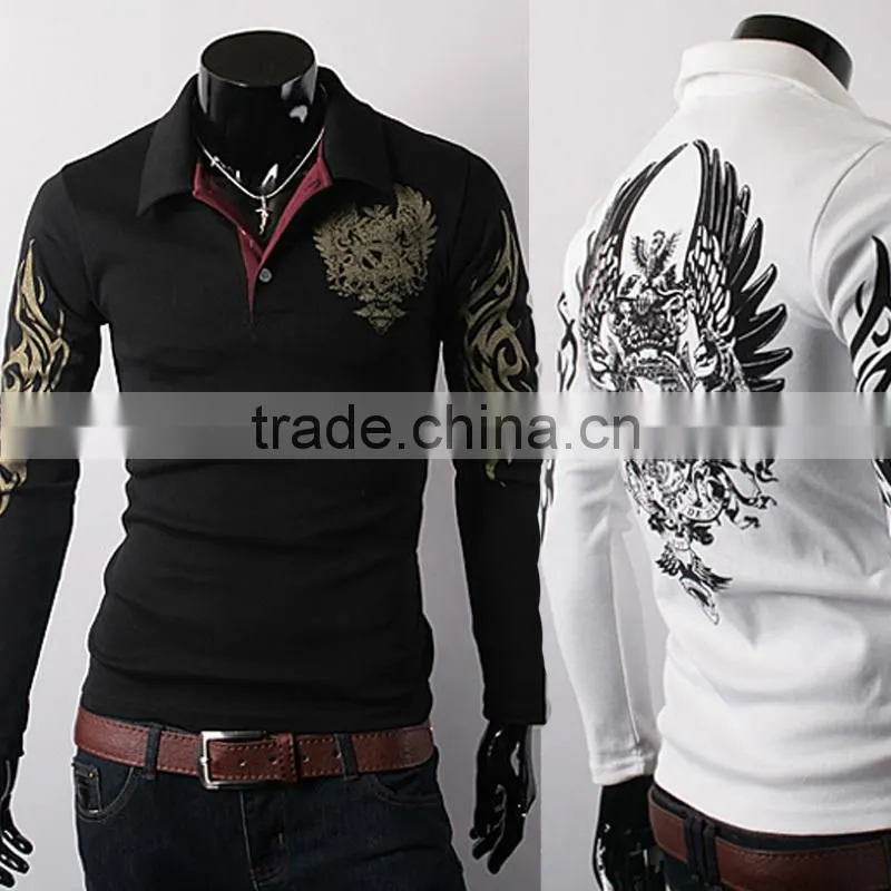 Wholesale walson Men Shirts Long Sleeve Casual Male Dress Shirts Slim Fit Clothes