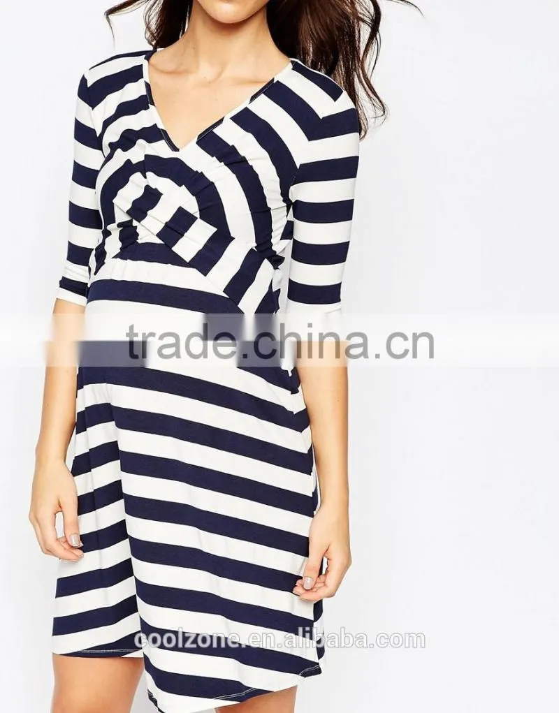 Trade assurance cross over design stretch maternity dresses wholesale maternity clothes 2015