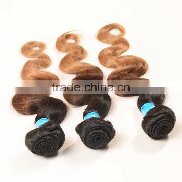 China Suppliers Black Rose Factory Price Ombre Colored Brazilian Hair Weave