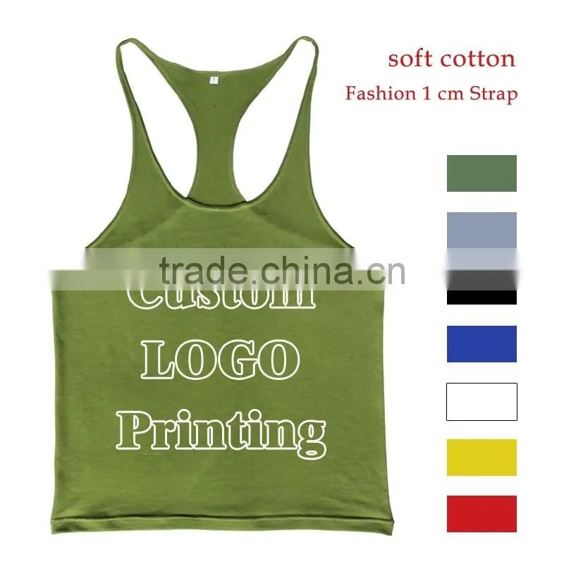 Wholesale-Custom Gym Tank Top Men Singlet Muscle Shirt Fitness Sleeveless
