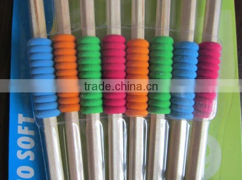 8pcs HB nature pencils with eraser with girps in blister card