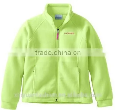 2014 hot sale long girl orange polar fleece blanket coat jacket