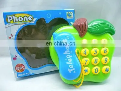 funny kids red plastic telephone toy