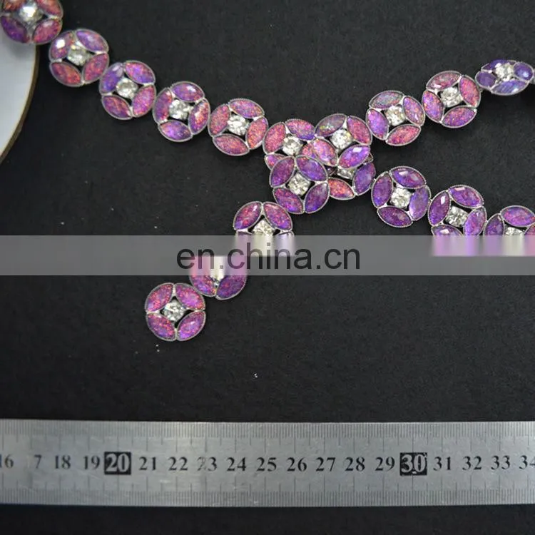 bling bling decorative rhinestone trim/rhinestone chain trim