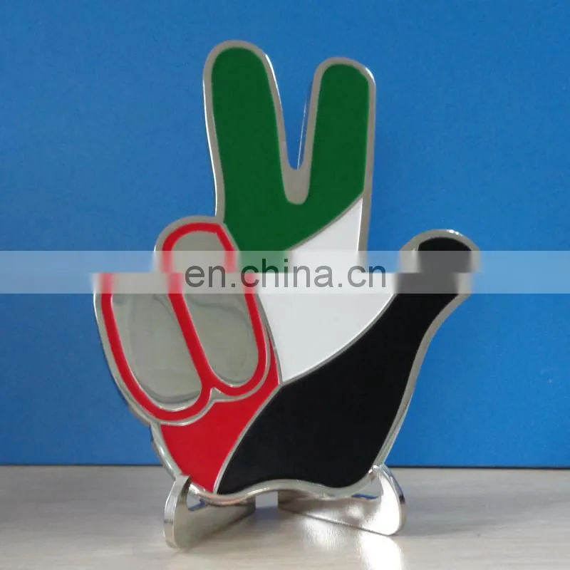 Very high quality gold plating polish custom trophy stands for excellence award
