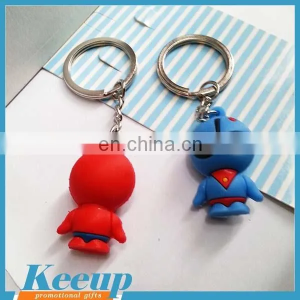 High Quality Die Cut Shape 3D PVC Keychain