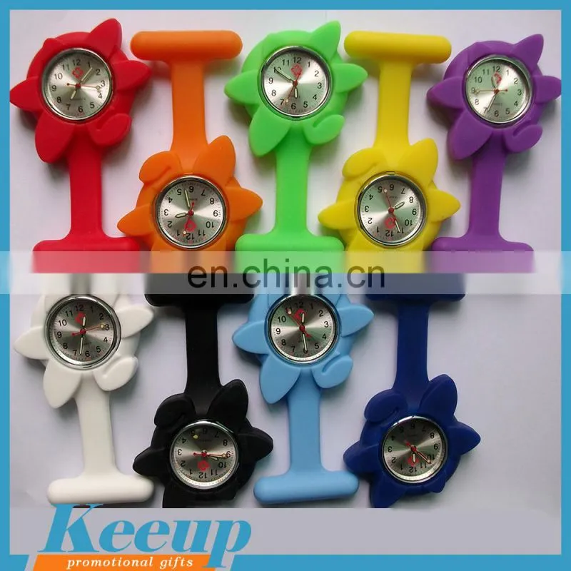 Promotional Merchandise Silicone Rubber Brooch Nurse Watch