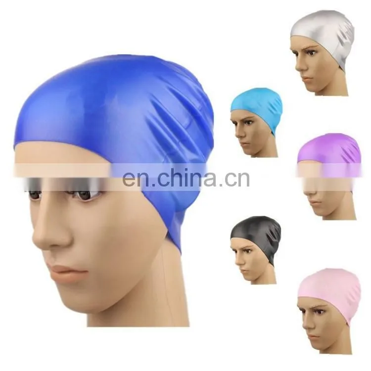 Multicolored Silicone Swim Cap / Swimming Hats from DR factory